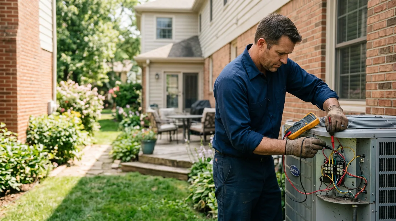 HVAC technician working near Kansas, AL
